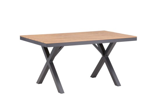 Venture Design Garcia spisebord Svart 150 x 90 cm Natur