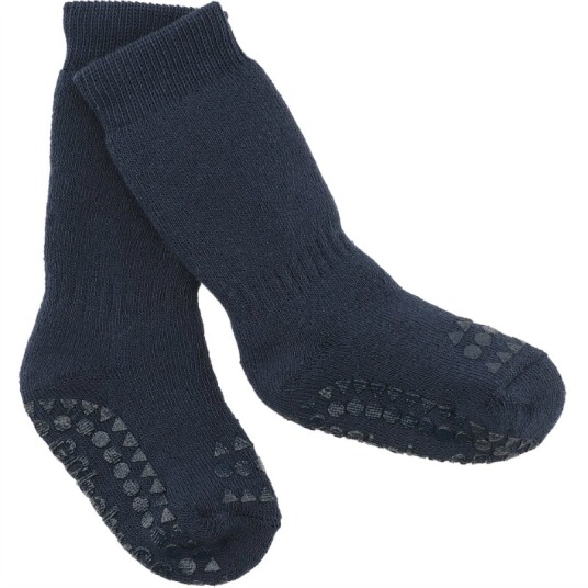 GObabyGO non slip socks – navy blue   3 4år