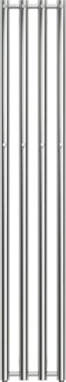 Nordhem Rosendal Håndkletørker 260x1500 mm, Vann/Strøm, Rustfritt Stål