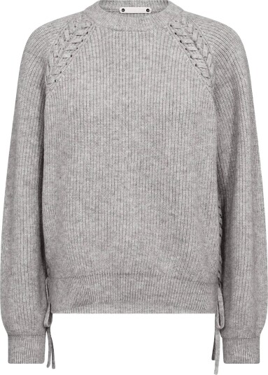 Co" Couture Rowcc Braid String Knit   GREY MELANGE   M
