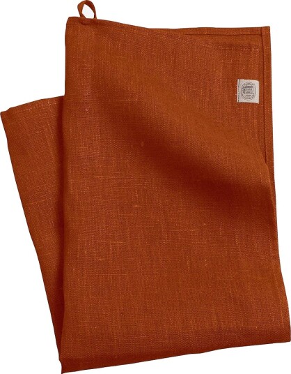 Lovely Linen Håndkle Classic i manglet lin Orange