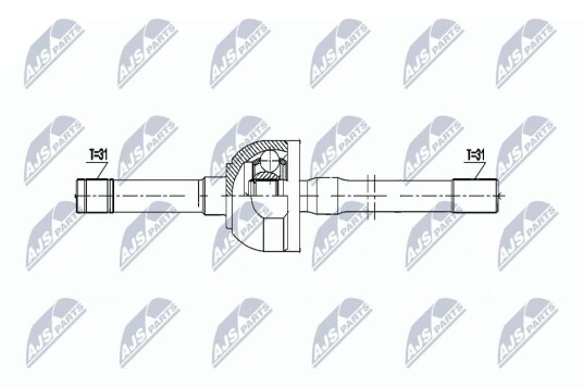 Nty Drivaksel NTY NPW NS 154