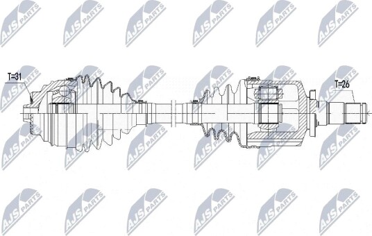 Nty Drivaksel NTY NPW BM 139