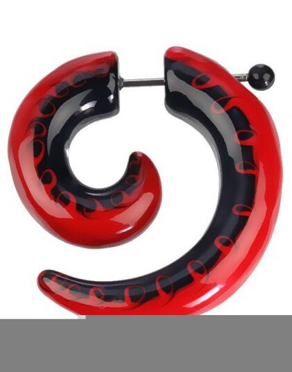 Snakeskin Fake piercing Strl 1,2 mm stang/tykkelse smykke 5,5 mm