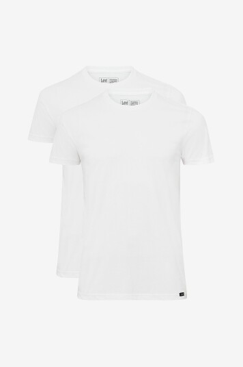 Lee - T-shirt Twin Pack Crew 2-pk - Hvit Lee - T-shirt Twin Pack Crew 2-pk - Hvit