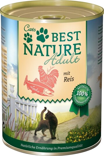 Best Nature Våtfôr Adult Cat Laks & Ris Kylling 12 X 400 G Best Nature Våtfôr Adult Cat Laks & Ris Kylling 12 X 400 G