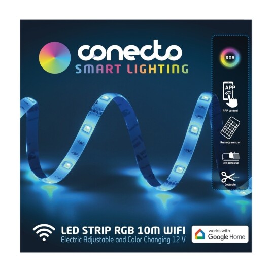 Conecto COLSWIRRGB10M RGB LED-lysslynge 10 m