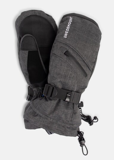 St. Anton Ski Mitten Jr, Charcoal Melange, L,  Skihansker