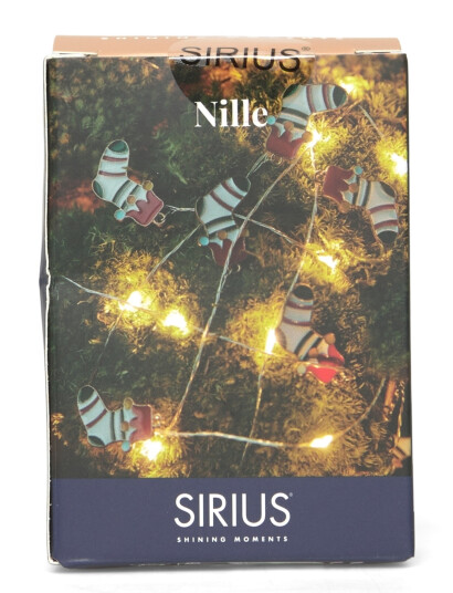 Sirius Home Nille Sokker, Silver - Multi/patterned - L:90CM