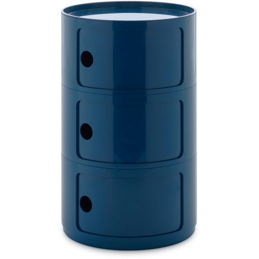 Kartell Componibili New Big Oppbevaring Med 3 Rom Blå Kartell Componibili New Big Oppbevaring Med 3 Rom Blå