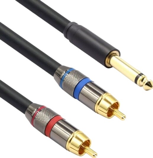 Mozos Jack 6,3 Mm Rca Cinch X2 Kabel 3 M Svart Mcable-2Jt2r Mozos Jack 6,3 Mm Rca Cinch X2 Kabel 3 M Svart Mcable-2Jt2r