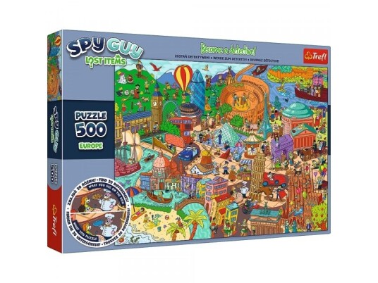 Trefl Puzzle 500 Elementów Spy Guy Lost Items Europa