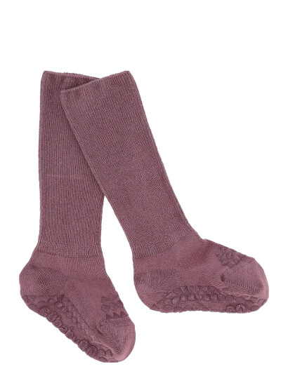 GoBabyGo Non-Slip Socks - Bamboo - Purple - 20/22