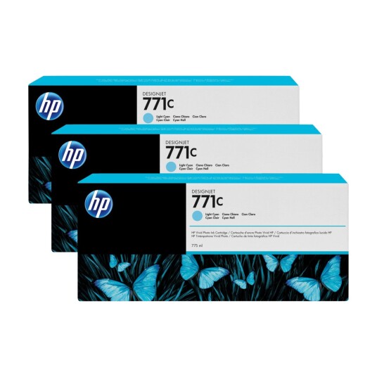 HP 771C ORIGINAL LYS CYAN B6Y36A HP 771C ORIGINAL LYS CYAN B6Y36A