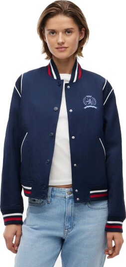 Tommy Jeans Tjw Crest Varsity Jacket   Navy   XL