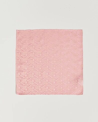 Amanda Christensen Tonal Paisley Silk Pocket Square Powder Pink