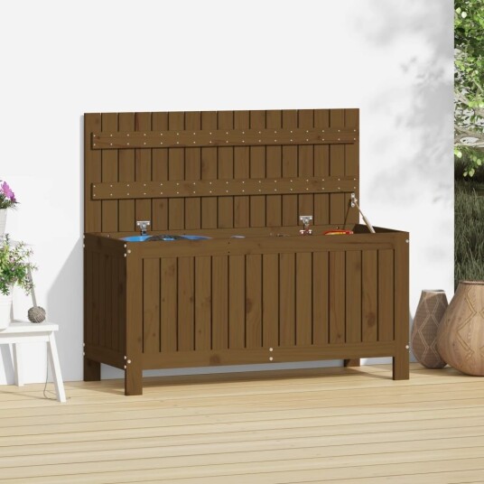 vidaXL Putekasse honningbrun 108x42,5x54 cm heltre furu vidaXL Putekasse honningbrun 108x42,5x54 cm heltre furu