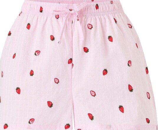 Hunkemöller Pyjamasshorts Shorts Woven Print Rosa