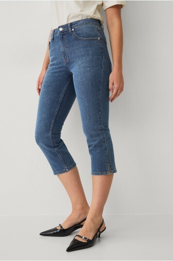 Ellos Collection Caprijeans Blå Ellos Collection Caprijeans Blå