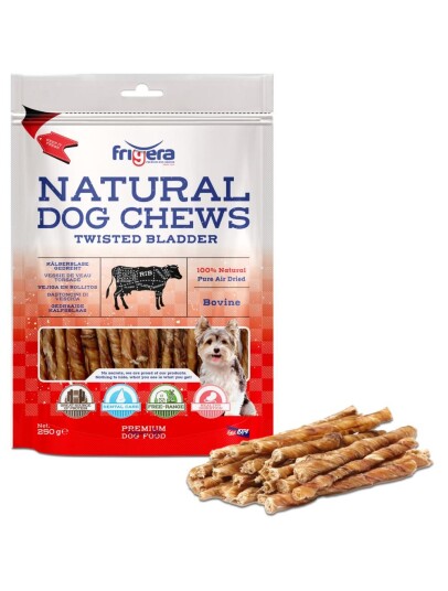 Frigera Natural Dog Chews Beef Bladder 250Gr (402285861787)