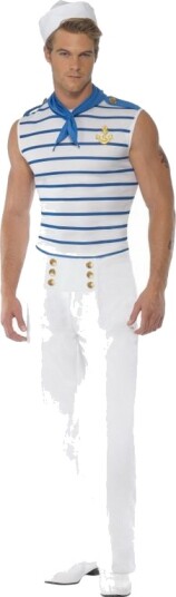Smiffys French Sailor Kostyme