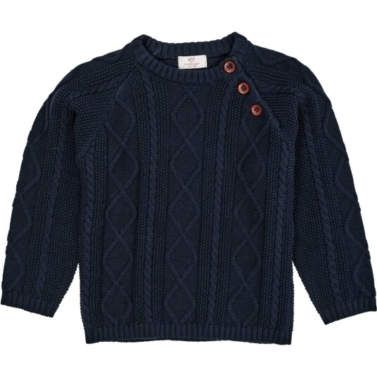 Copenhagen Colors Navy Strikket Genser 110