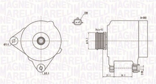 Dynamo MAGNETI MARELLI 063731860010 Dynamo MAGNETI MARELLI 063731860010