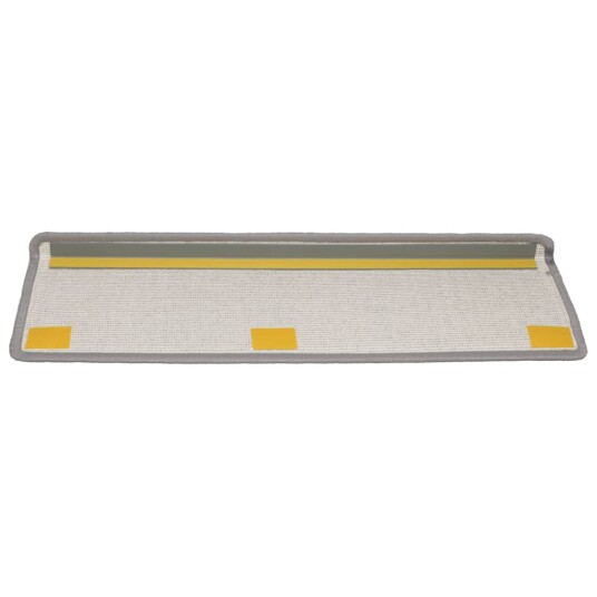 vidaXL Trappetrinnstepper 15 stk 65x21x4 cm lysegrå
