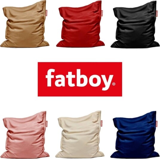 Fatboy Original Slim Teddy saccosekk Sjakk Krem