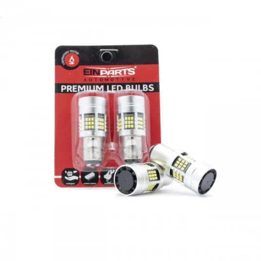 Einparts EPL286 P21/5W 1157 54 SMD 2016 WHITE LED-pære CANBUS -2pk Einparts EPL286 P21/5W 1157 54 SMD 2016 WHITE LED-pære CANBUS -2pk