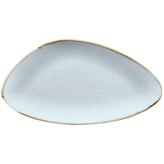 Churchill Chefs fat Stonecast Duck Egg trekantet 35.5x18.8 cm  Lyseblå/Brun 6 Stykk / Forpakning