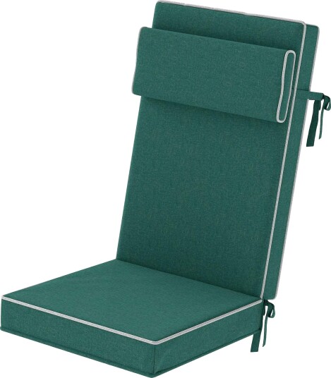 Setepute 120 x 47 x 9,5 cm vannavstøtende stolpute med knyter hodestøtte UPF50+ utendørs sitteunderlag innendørs sitteunderla Setepute 120 x 47 x 9,5 cm vannavstøtende stolpute med knyter hodestøtte UPF50+ utendørs sitteunderlag innendørs sitteunderla