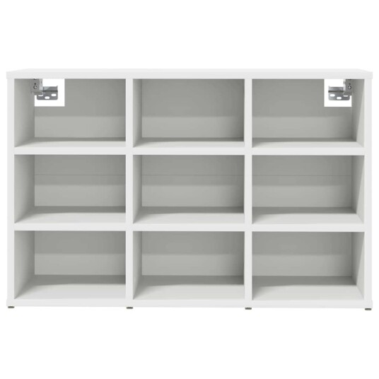 Sko Skap med hylle Hvit 77.5 x 30 x 51 cm Konstruert tre Sko Skap med hylle Hvit 77.5 x 30 x 51 cm Konstruert tre