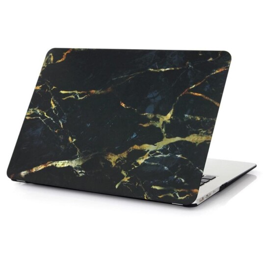 INCOVER Macbook Air 11.6 Inch Marble Deksel - Svart/Guld INCOVER Macbook Air 11.6 Inch Marble Deksel - Svart/Guld