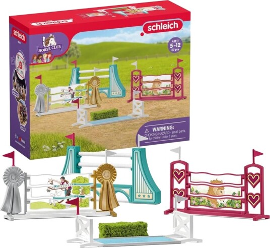 Schleich Hinderløype Lekesett for Dyr - Plast - 5+ År