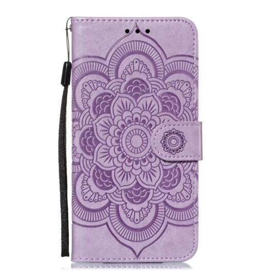 INCOVER iPhone 11 Skinn Flip Deksel - Mandala Mønster Lilla
