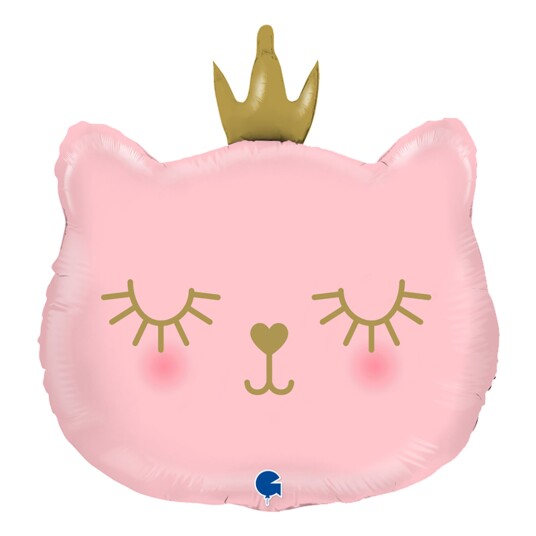 Ballongkungen AB Folieballong Rosa Katt Prinsesse - 66 cm