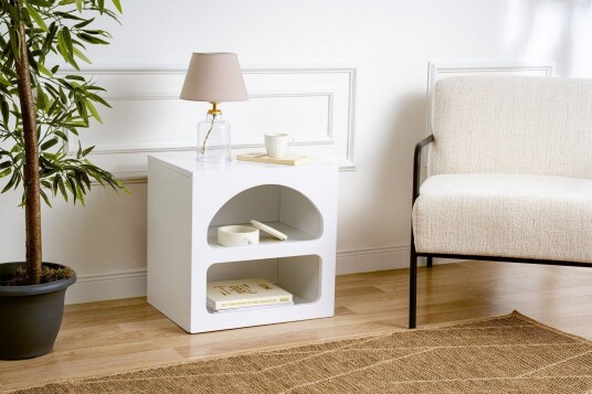 Lorin Nattbord 50 cm - Hvit