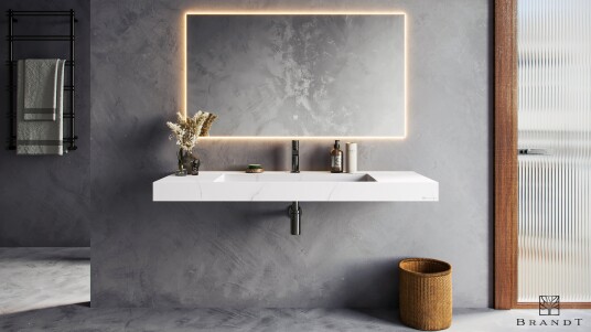 Brandt EDGE Vegghengt 120 cm Stellar White Brandt EDGE Vegghengt 120 cm Stellar White