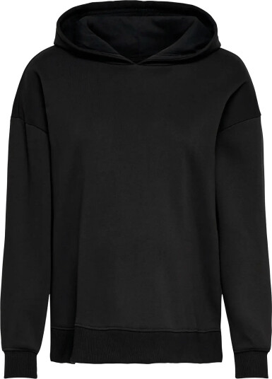 Only Maternity Olmcosita Base L/S Slit Hood Sweat Jrs   Black   XXL