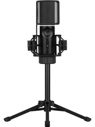 Streamplify MIC Tripod RGB Bordmikrofon - Svart for Gaming og Podcast