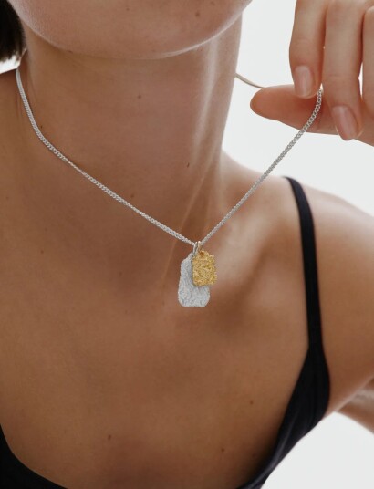 Kalevala Itu Charm Engraving Silver Gold Plated Multi/patterned Kalevala Itu Charm Engraving Silver Gold Plated Multi/patterned