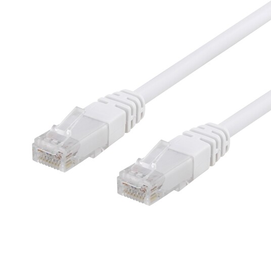 EPZI Cat6 UTP Nettverkskabel 3m Hvit - RJ-45 Hann til Hann