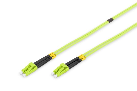 Digitus FO Cable 50/125µ. OM5. LC/LC. Green. 5.0m Factory Sealed