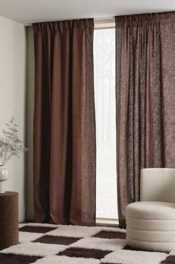Jotex ELI gardin med multifunksjonsbånd 2-pk 1708759-06-220 1708759-06-300