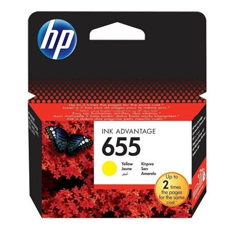 HP 655 / CZ112AE - Blekkpatron Color-baserte gul