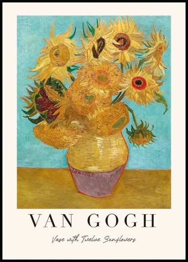 Vase with Twelve Sunflowers Plakat Plakat / 70x100cm