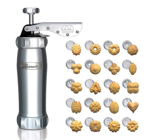 Marcato Cookie Press Design Silver