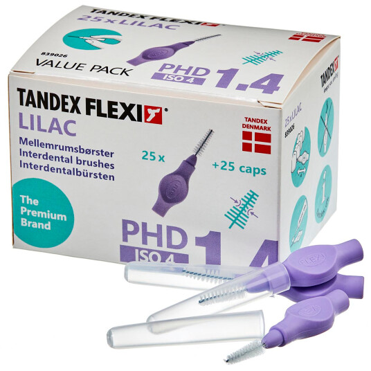 Tandex Flexi 25 stk. Spaltebørster ISO 4 LILAC Tandex Flexi 25 stk. Spaltebørster ISO 4 LILAC