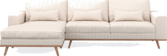 Copenhagen 4 seters Venstrevendt L formet Divansofa i Manchester Beige